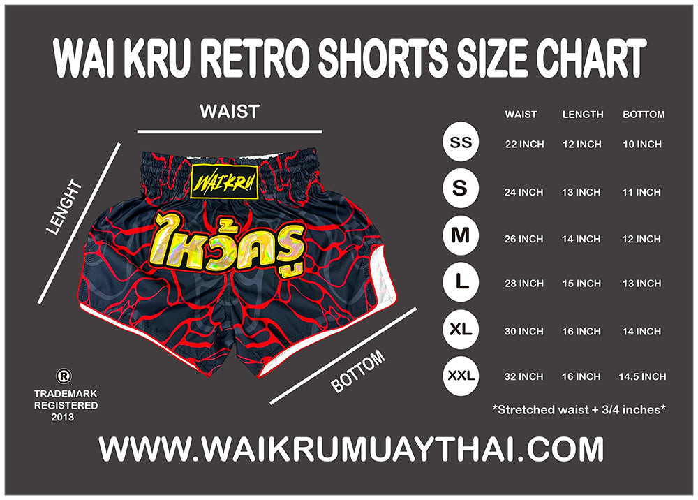 Muay Thai Shorts Premium Satin Black - Purple
