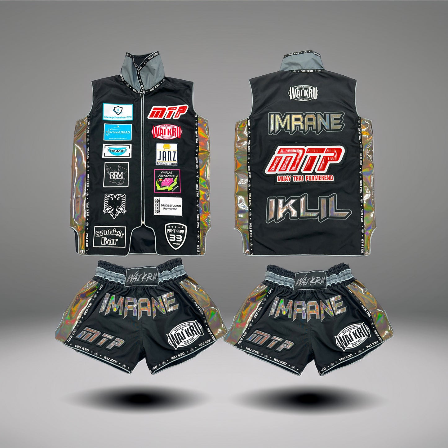 Custom Fight Set | Walkout Vest + Muay Thai Shorts