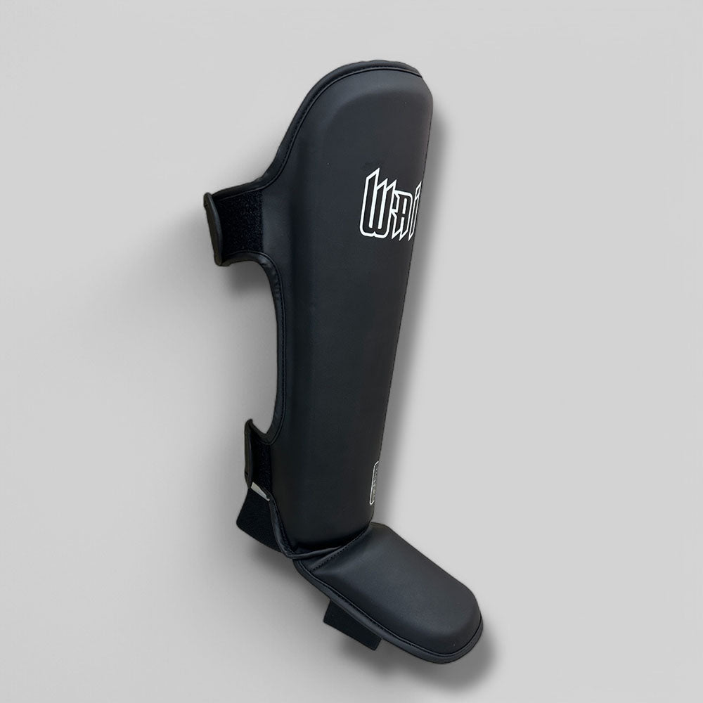 Muay Thai Shinguard Semi Leather – Black – DVSG-1