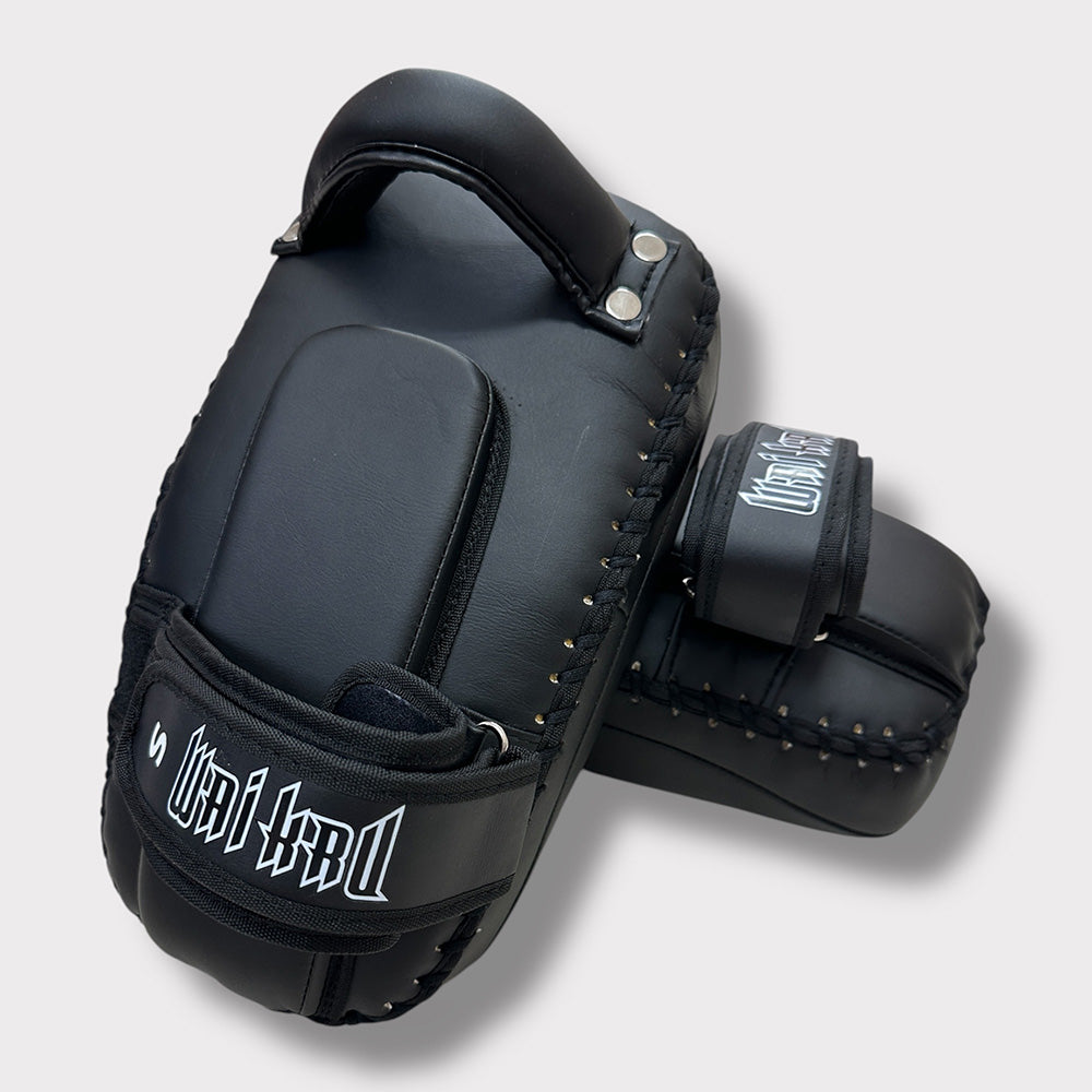 Wai Kru Single Strap MicroFiber Kickpad - Black