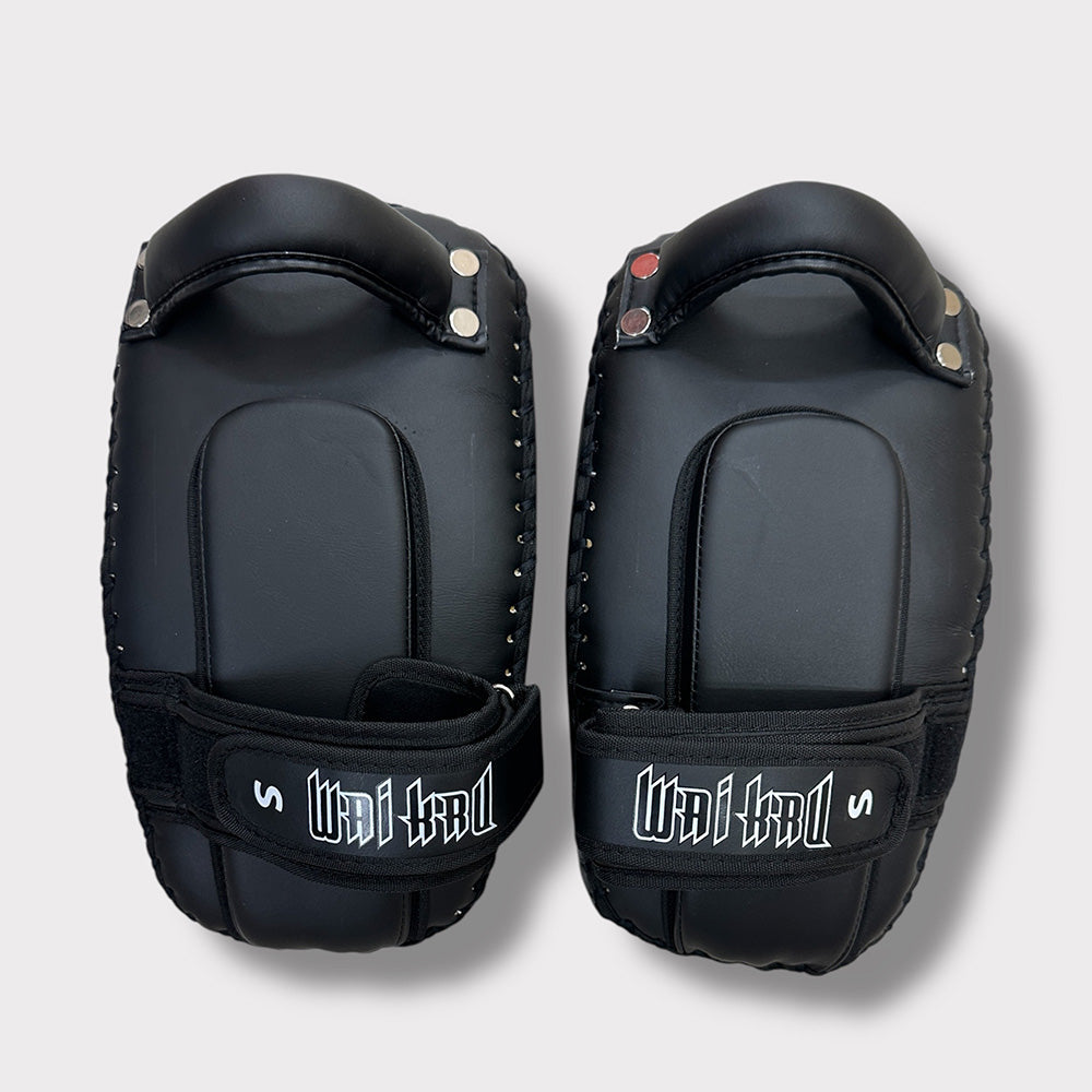 Wai Kru Single Strap MicroFiber Kickpad - Black