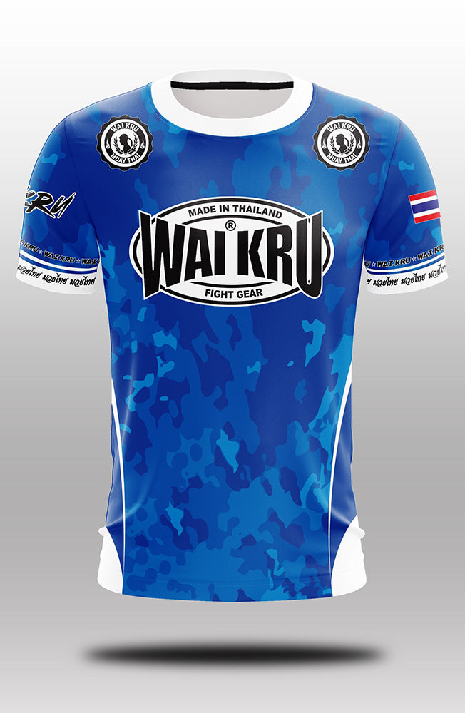 Army Muay Thai T-Shirt Blue