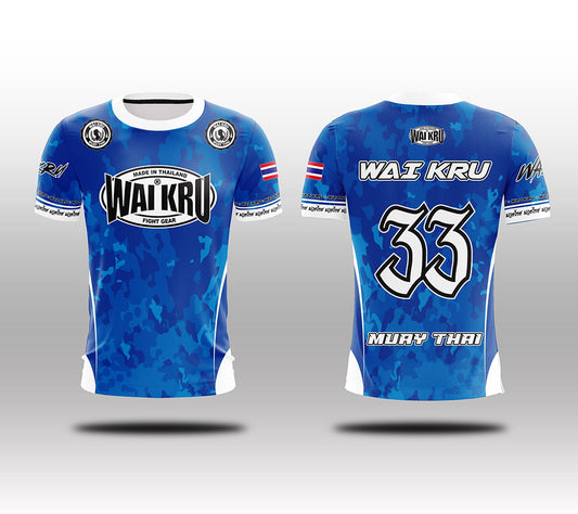Army Muay Thai T-Shirt Blue